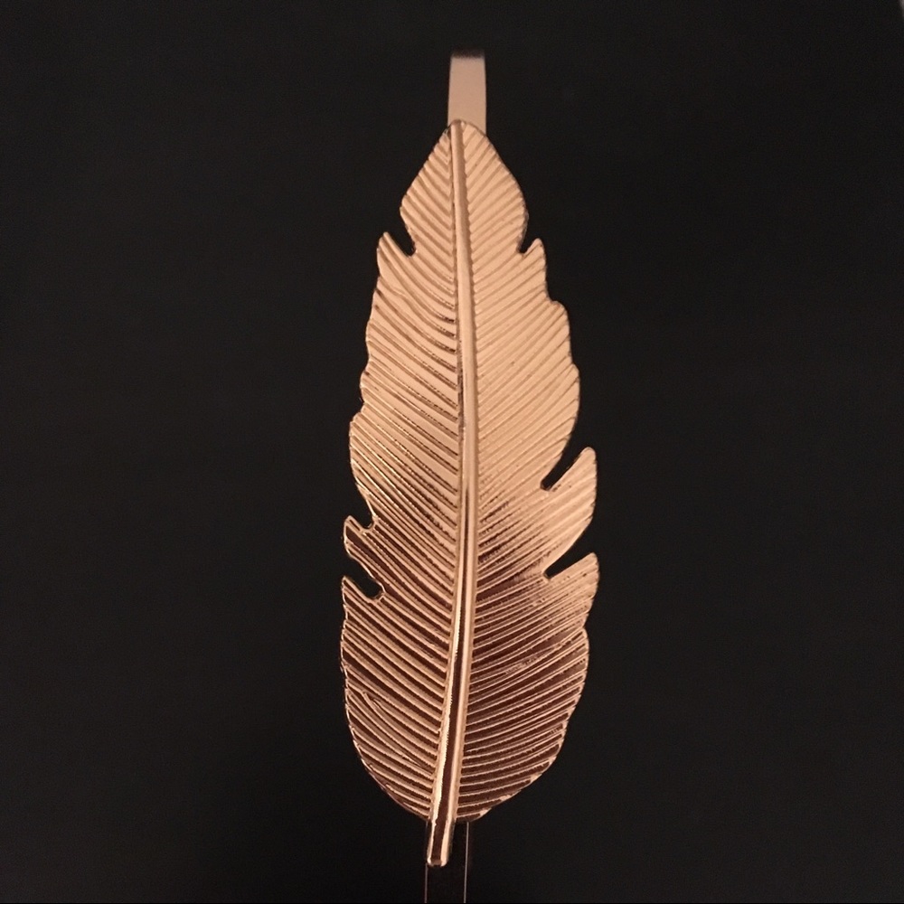Women’s Goldtone Metal Feather Headband